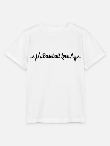 Baseball Herzlinie - Stanley/Stella Kinder T-Shirt MINI CREATOR - Weiß