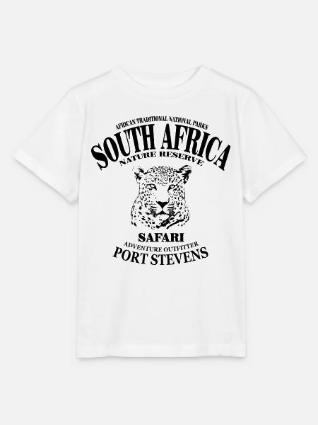 Südafrika - Leopard - Stanley/Stella Kinder T-Shirt MINI CREATOR - Weiß
