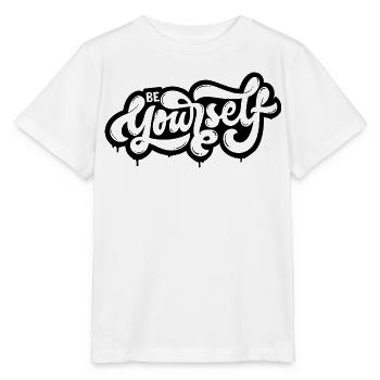Soyez vous-même - T-shirt bio MINI CREATOR Stanley/Stella Enfant - blanc - Devant - Maike (125cm)