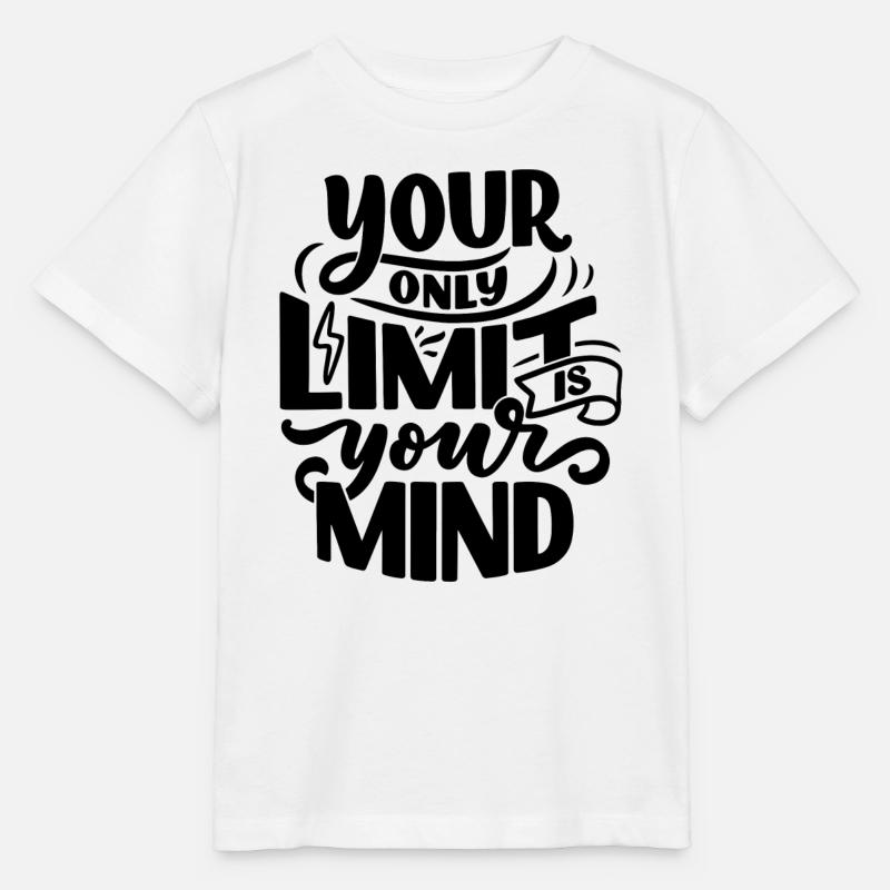 YOUR ONLY LIMIT IS YOUR MIND - Stanley/Stella Kinder T-Shirt MINI CREATOR - Weiß