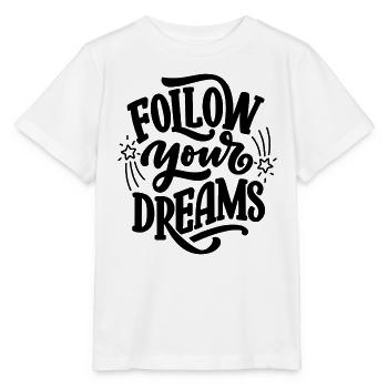 Suivez vos rêves - T-shirt bio MINI CREATOR Stanley/Stella Enfant - blanc - Devant - Maike (125cm)