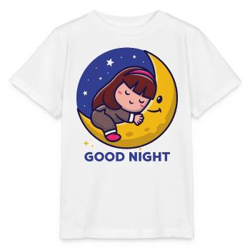 Good night - Stanley/Stella Kinder T-Shirt MINI CREATOR  - Weiß - Vorne - Maike (125cm)
