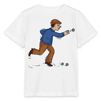 Boules boules boules pour boule pétanque boule - T-shirt bio MINI CREATOR Stanley/Stella Enfant - blanc - Devant - Maike (125cm)