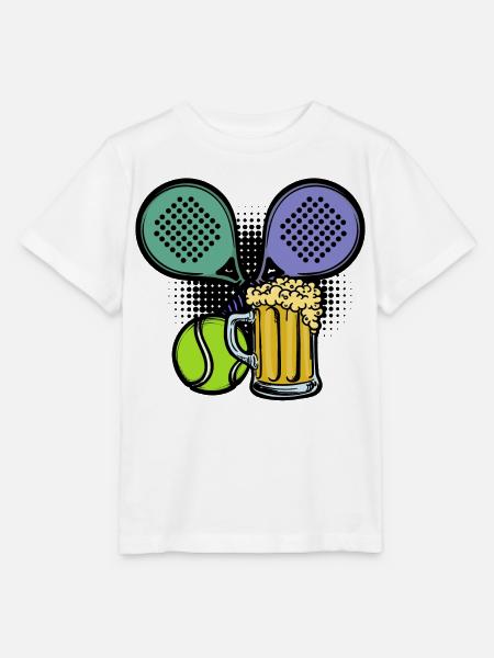 Racket Padel Balls Player Padel Sport - Stanley/Stella MINI CREATOR Kids’ T-Shirt - white