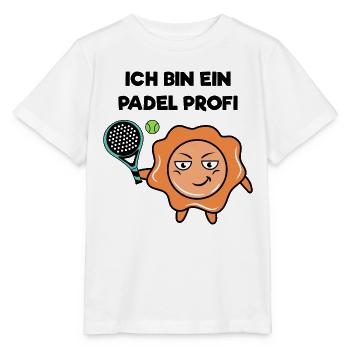 Schmetterball Spieler Padel Schläger Statement - Stanley/Stella Kinder T-Shirt MINI CREATOR  - Weiß - Vorne - Maike (125cm)