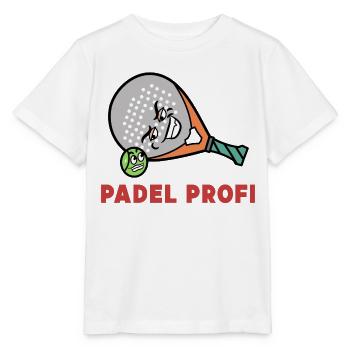 Padelspiel Racket Ball Statement Freizeit Padel - Stanley/Stella Kinder T-Shirt MINI CREATOR  - Weiß - Vorne - Maike (125cm)
