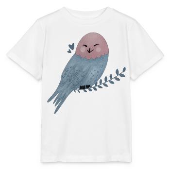 Illustration du harfang des neiges - T-shirt bio MINI CREATOR Stanley/Stella Enfant - blanc - Devant - Maike (125cm)
