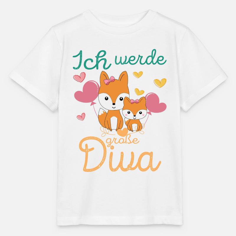 Werde Große Diva Fuchs Schwestern - Stanley/Stella Kinder T-Shirt MINI CREATOR  - Weiß