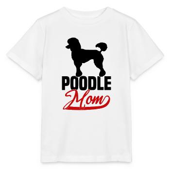 Poodle Mom - Stanley/Stella Kinder T-Shirt MINI CREATOR  - Weiß - Vorne - Maike (125cm)