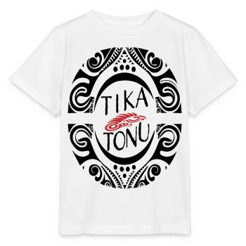 Tika Tonu Maori Design - Maori T-Shirt - T-shirt bio MINI CREATOR Stanley/Stella Enfant - blanc - Devant - Maike (125cm)