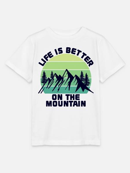 Bergwanderung Wanderung Wandern Berge Statement - Stanley/Stella Kinder T-Shirt MINI CREATOR  - Weiß