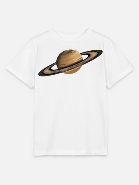 Saturn Planet Ringe - Stanley/Stella Kinder T-Shirt MINI CREATOR - Weiß