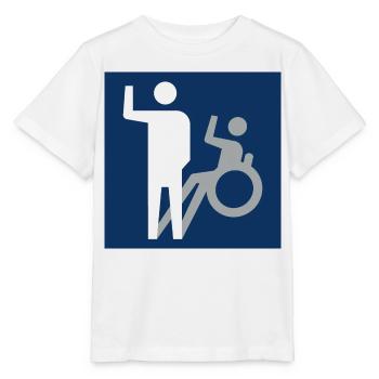 Not all disabilities are visible * - Stanley/Stella MINI CREATOR Kids’ T-Shirt - white - Front - Maike (125cm)