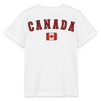 Flagge von Kanada, Kanadischer Stolz - Stanley/Stella Kinder T-Shirt MINI CREATOR  - Weiß - Vorne - Maike (125cm)