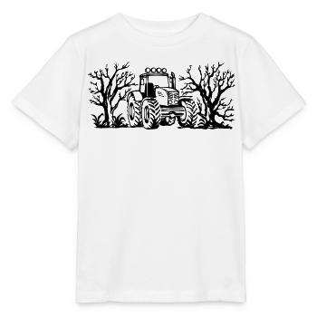 Agriculture Tractor Field Motor Vehicle Vehicle - Stanley/Stella MINI CREATOR Kids’ T-Shirt - white - Front - Maike (125cm)