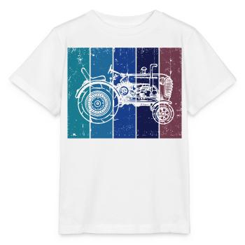 Agriculture Véhicule Tracteur Véhicule à moteur Domaine - T-shirt bio MINI CREATOR Stanley/Stella Enfant - blanc - Devant - Maike (125cm)