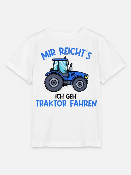 Traktor Statement Nutzfahrzeug Landleben Ackerbau - Stanley/Stella Kinder T-Shirt MINI CREATOR  - Weiß