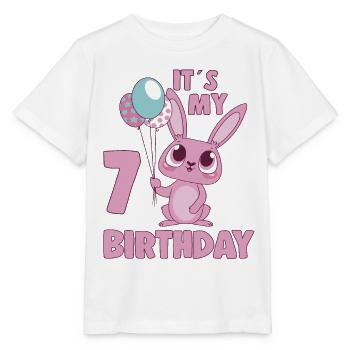 C’est mon 7 anniversaire 7 ans Bday Girl Idée cadeau - T-shirt bio MINI CREATOR Stanley/Stella Enfant - blanc - Devant - Maike (125cm)