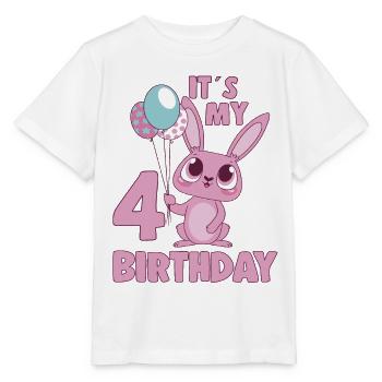 C’est mon idée cadeau de fille Bday 4 ans d’anniversaire 4 ans - T-shirt bio MINI CREATOR Stanley/Stella Enfant - blanc - Devant - Maike (125cm)