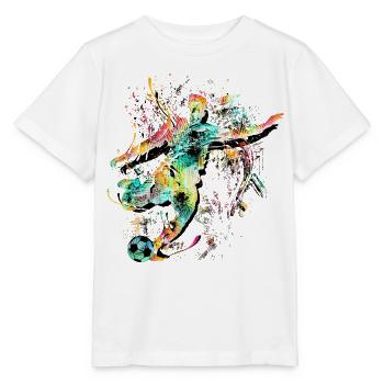 Footballers - Play Soccer - Soccer Players - Stanley/Stella MINI CREATOR Kids’ T-Shirt - white - Front - Maike (125cm)