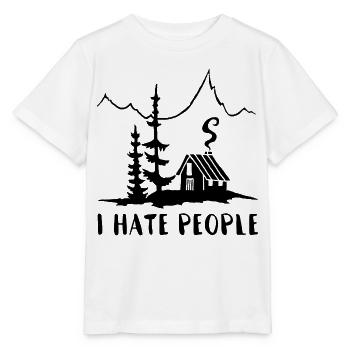 Solitaire (noir) - T-shirt bio MINI CREATOR Stanley/Stella Enfant - blanc - Devant - Maike (125cm)