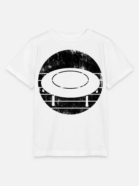 Trampolin Zeichnung - Stanley/Stella Kinder T-Shirt MINI CREATOR - Weiß