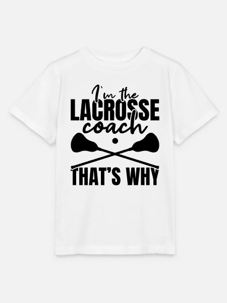 Lacrosse Coach - Stanley/Stella Kinder T-Shirt MINI CREATOR  - Weiß