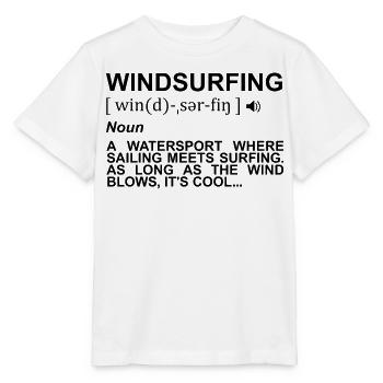 Windsurfing Wörterbuch - Stanley/Stella Kinder T-Shirt MINI CREATOR  - Weiß - Vorne - Maike (125cm)