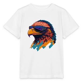 Majestic Soar: Retro Eagle T-Shirt - Stanley/Stella MINI CREATOR Kids’ T-Shirt - white - Front - Maike (125cm)