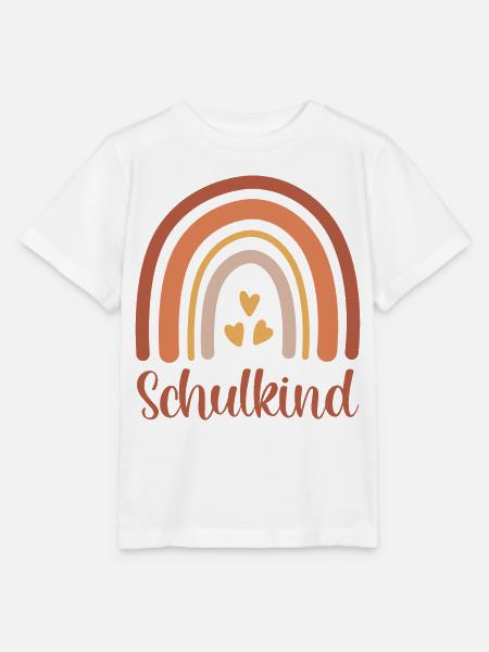 Schulkind Regenbogen Schulanfang Einschulung 2026 - Stanley/Stella Kinder T-Shirt MINI CREATOR - Weiß