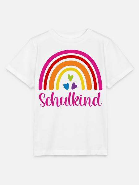 Schulkind Regenbogen Schulanfang Einschulung 2026 - Stanley/Stella Kinder T-Shirt MINI CREATOR  - Weiß