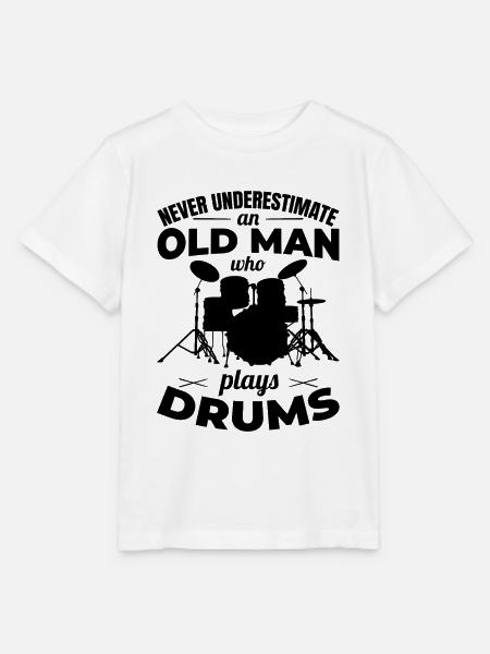 Schlagzeuger Großvater - Stanley/Stella Kinder T-Shirt MINI CREATOR - Weiß