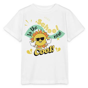 School is the new cool - Kids T-Shirt - Stanley/Stella MINI CREATOR Kids’ T-Shirt - white - Front - Maike (125cm)