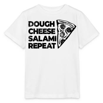 Pâte Fromage Salami Répéter - T-shirt bio MINI CREATOR Stanley/Stella Enfant - blanc - Devant - Maike (125cm)