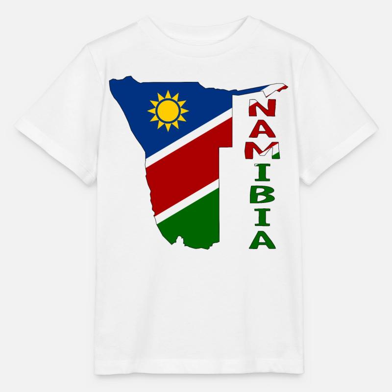 Namibia Landkarte Flagge - Stanley/Stella Kinder T-Shirt MINI CREATOR  - Weiß