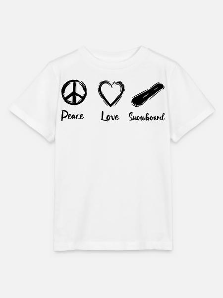 Ich liebe Snowboarding - Stanley/Stella Kinder T-Shirt MINI CREATOR  - Weiß