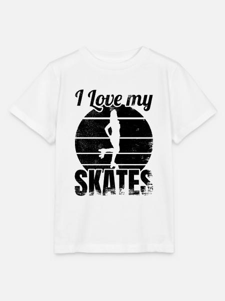 Ich liebe meine Rollschuhe - Stanley/Stella Kinder T-Shirt MINI CREATOR - Weiß
