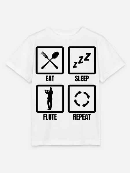 Flötenspieler Routine - Stanley/Stella Kinder T-Shirt MINI CREATOR - Weiß