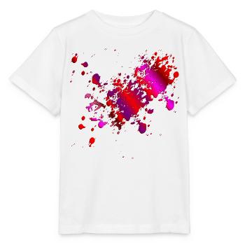 ROT PINKES BLUT - HALLOWEEN KOSTÜME BLUTFLECKEN - Stanley/Stella Kinder T-Shirt MINI CREATOR  - Weiß - Vorne - Maike (125cm)