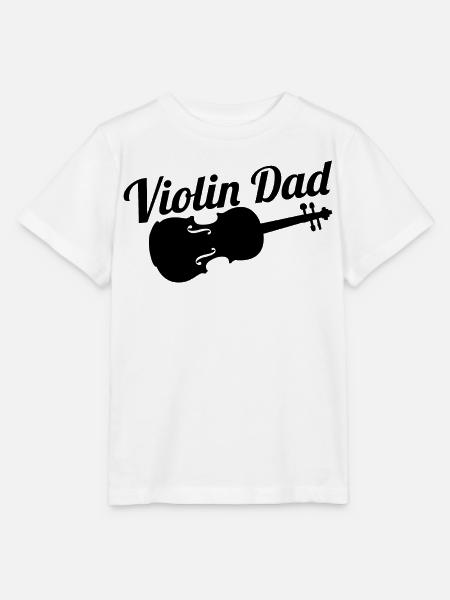Violinist Vater - Stanley/Stella Kinder T-Shirt MINI CREATOR - Weiß