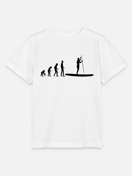 Stand Up Paddle Evolution - Stanley/Stella Kinder T-Shirt MINI CREATOR  - Weiß