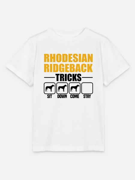 Rhodesian Ridgeback Tricks - Stanley/Stella Kinder T-Shirt MINI CREATOR - Weiß