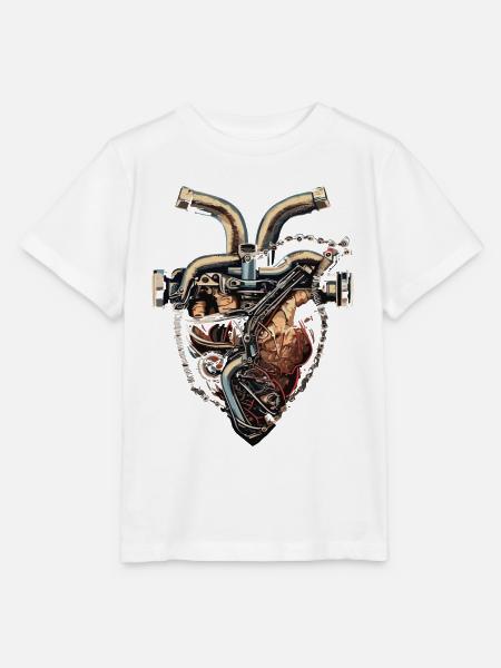 Mechaniker Herz - Stanley/Stella Kinder T-Shirt MINI CREATOR - Weiß