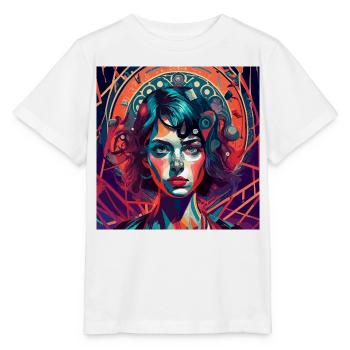 Psychedelic Lady - Stanley/Stella Kinder T-Shirt MINI CREATOR  - Weiß - Vorne - Maike (125cm)