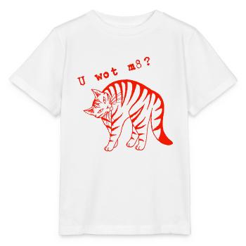 U wot mate?  - Stanley/Stella MINI CREATOR Kids’ T-Shirt - white - Front - Maike (125cm)