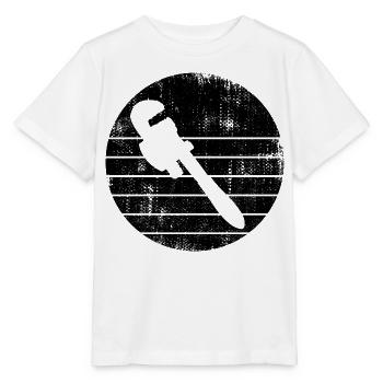 Pipe wrench - Stanley/Stella MINI CREATOR Kids’ T-Shirt - white - Front - Maike (125cm)