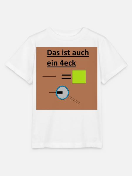 Geometrisches Rätsel Quadrat - Stanley/Stella Kinder T-Shirt MINI CREATOR  - Weiß