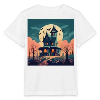 Haunted House - Stanley/Stella Kinder T-Shirt MINI CREATOR  - Weiß - Vorne - Maike (125cm)