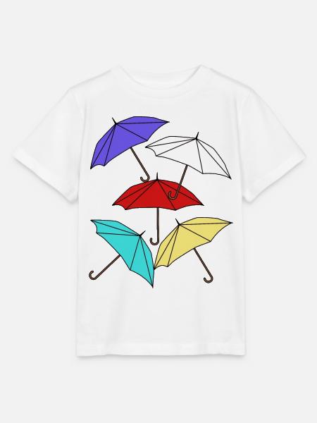 Schirm Regenschirme Regenschirm Unwetter Wetter - Stanley/Stella Kinder T-Shirt MINI CREATOR  - Weiß