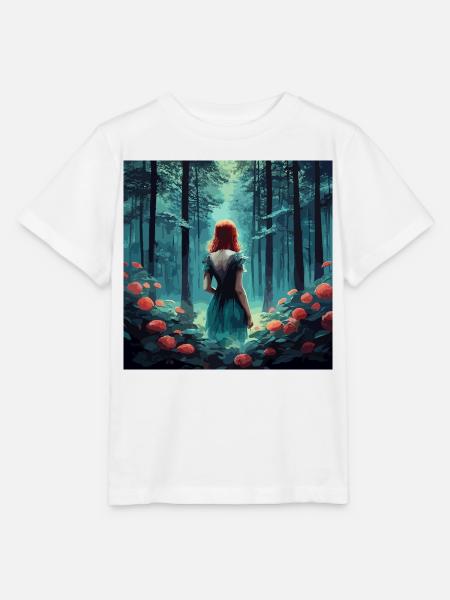 Rusalka vibrant painting dark fantasy - Stanley/Stella Kinder T-Shirt MINI CREATOR - Weiß